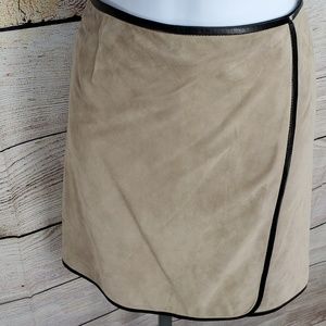 Paule KA Genuine Leather Mini Skirt